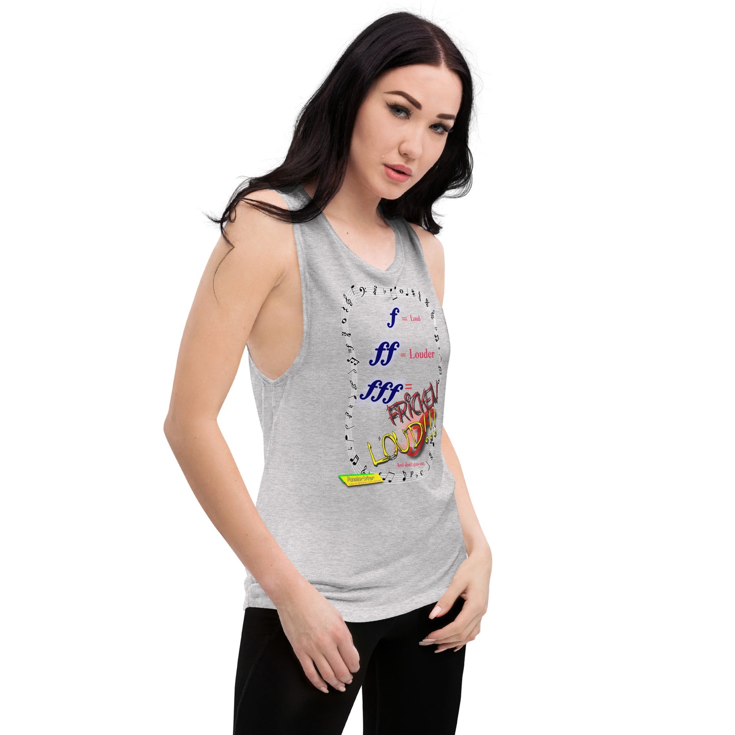 Triple Forte (FFF)-FRICKEN LOUD  |  Women's Muscle Tank Top