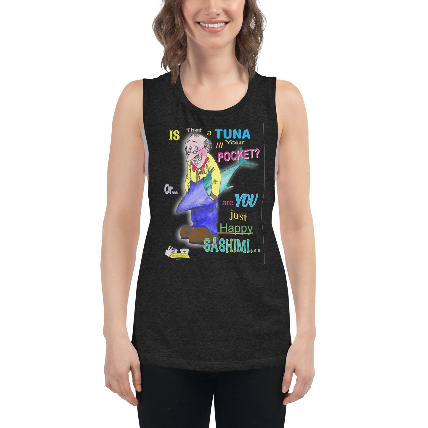 HAPPY SASHIMI  |  Women's Muscle Tank Top