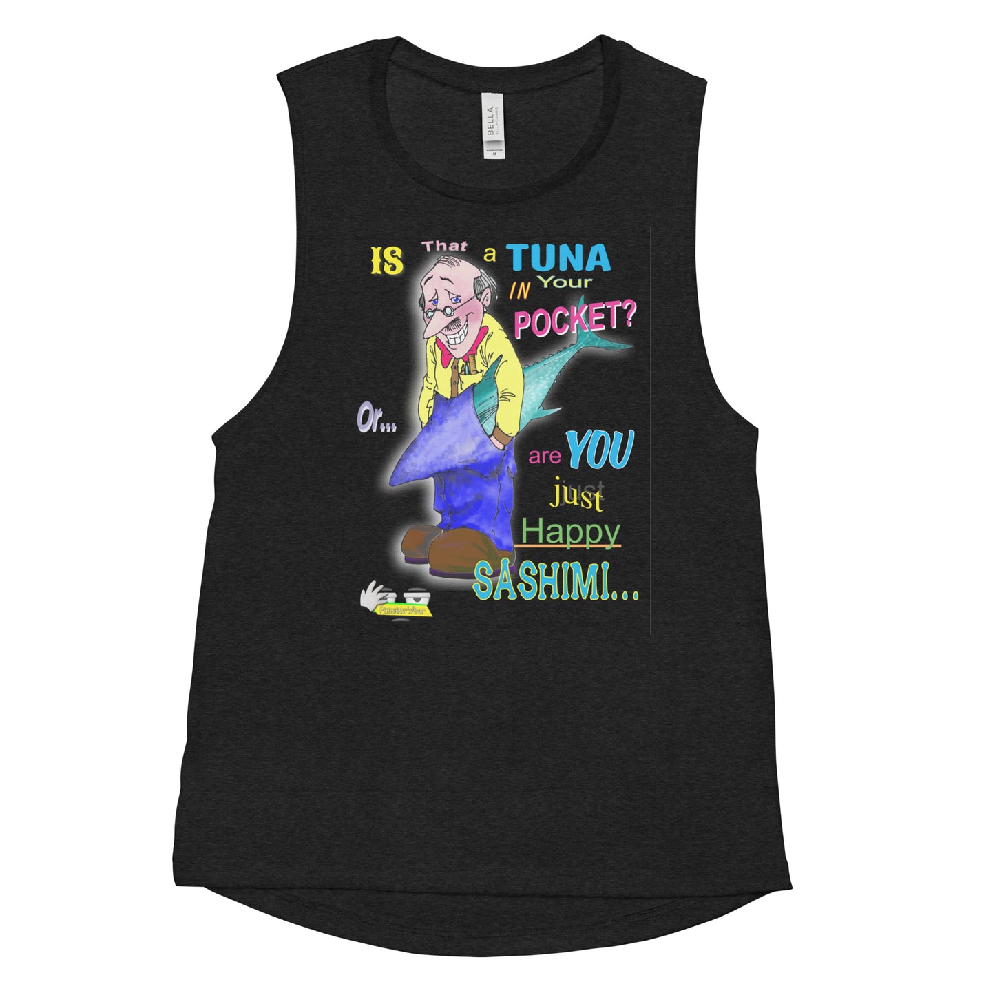 HAPPY SASHIMI  |  Women's Muscle Tank Top