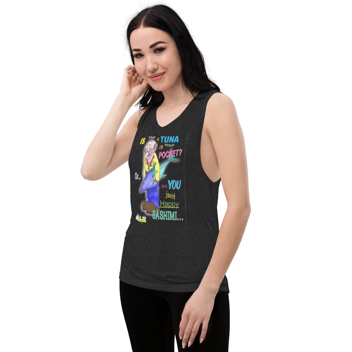 HAPPY SASHIMI  |  Women's Muscle Tank Top