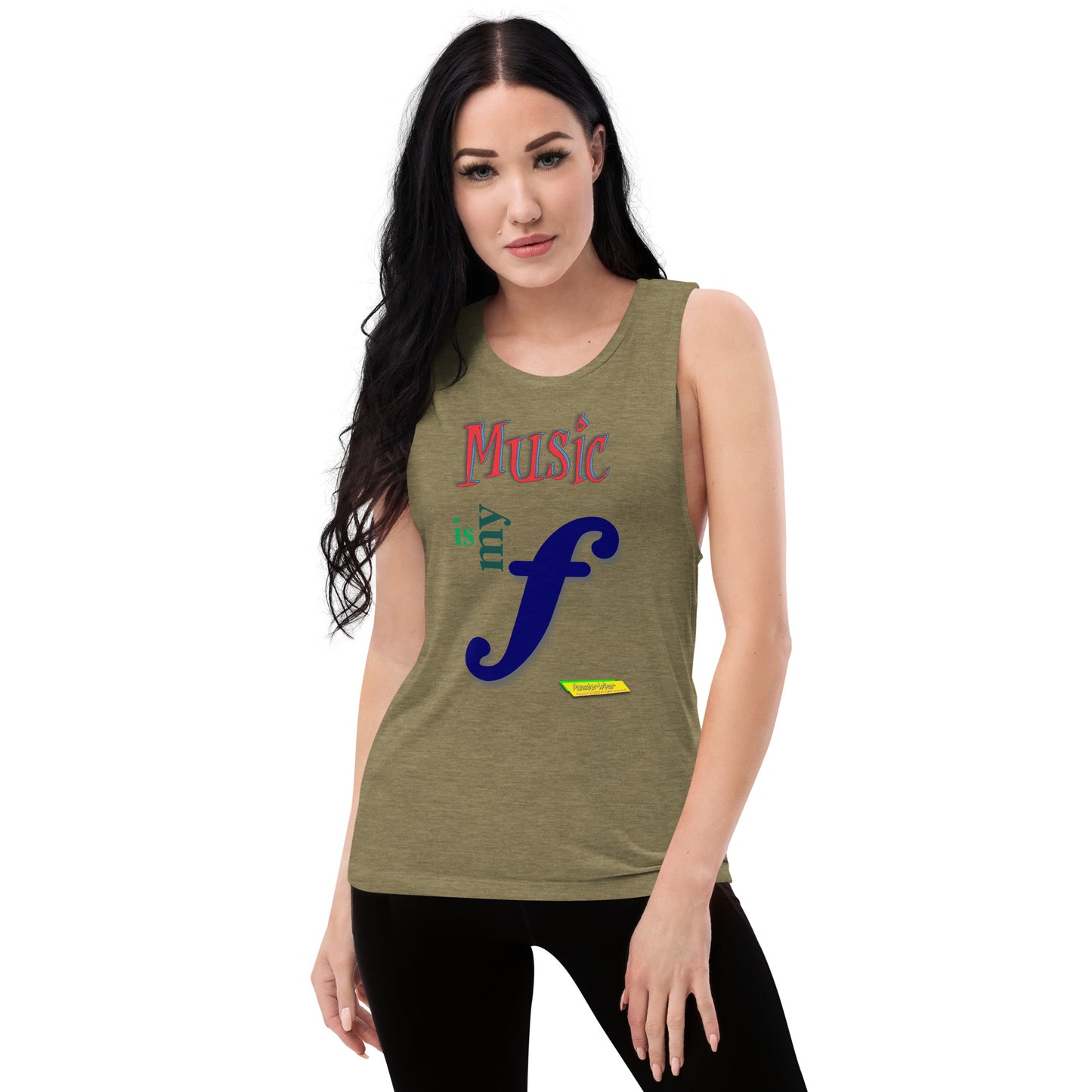 MUSIC IS MY F (FORTE)  |  Women's Muscle Tank Top