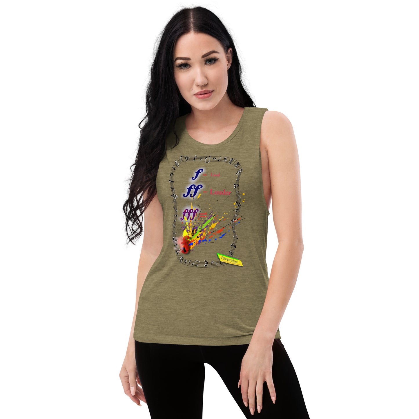 Triple Forte (FFF)-SPLAT  |  Women's Muscle Tank Top