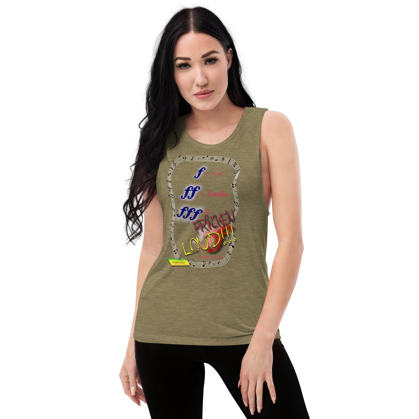 Triple Forte (FFF)-FRICKEN LOUD  |  Women's Muscle Tank Top