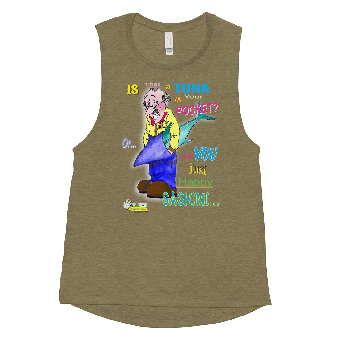 HAPPY SASHIMI  |  Women's Muscle Tank Top
