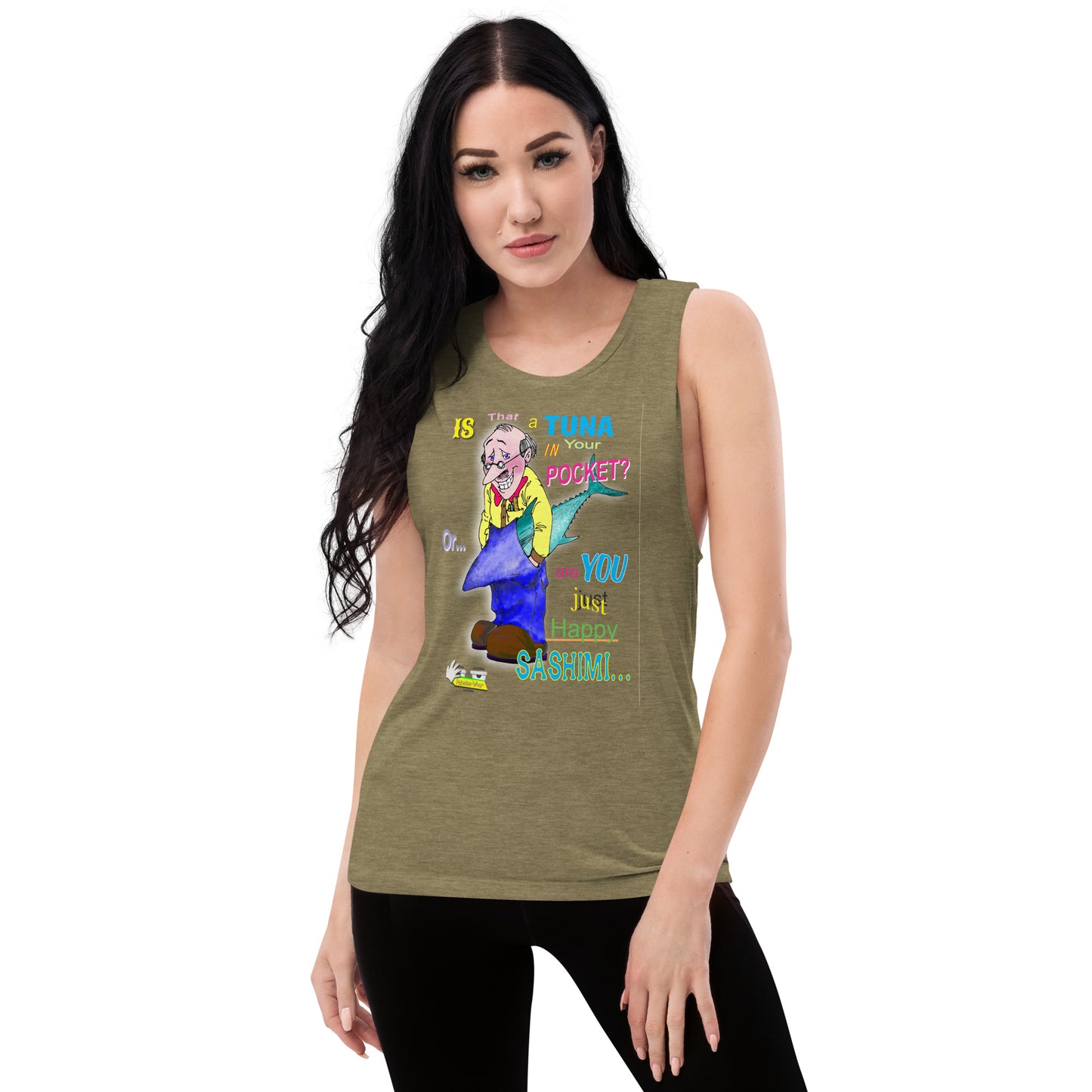 HAPPY SASHIMI  |  Women's Muscle Tank Top