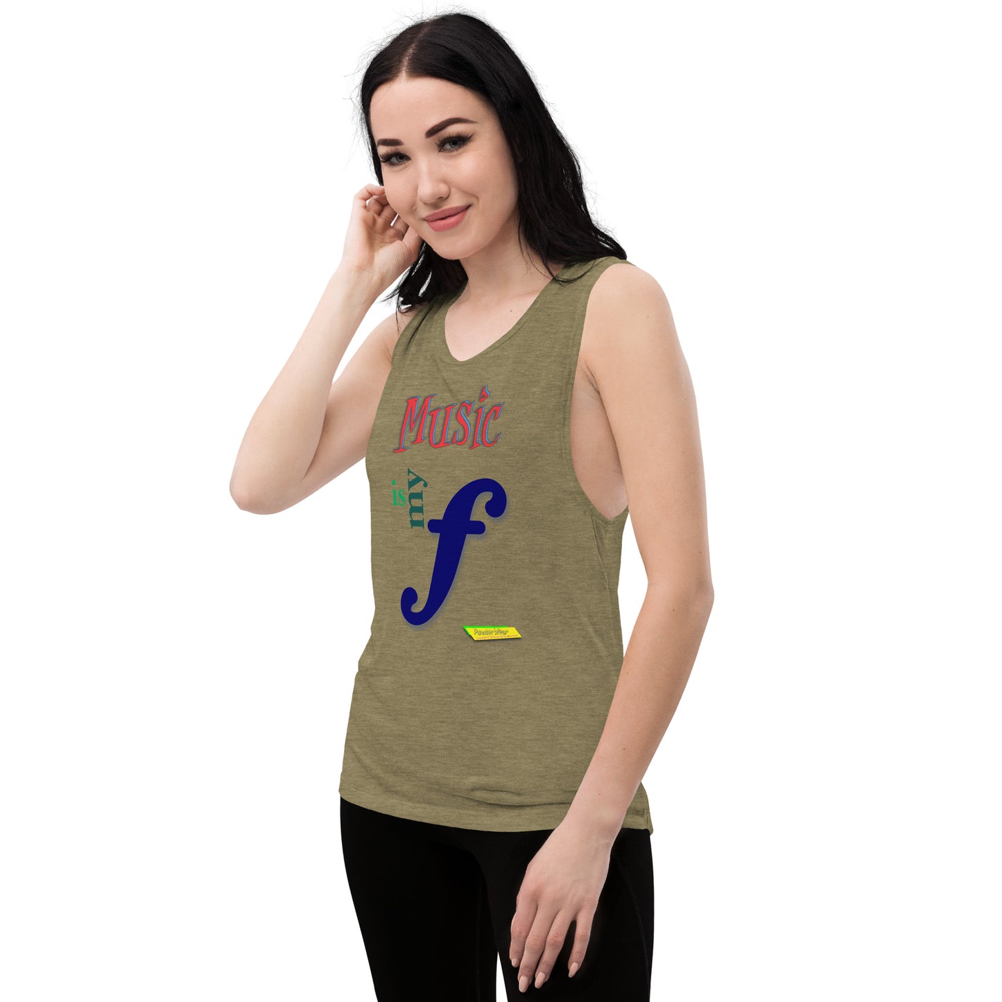 MUSIC IS MY F (FORTE)  |  Women's Muscle Tank Top