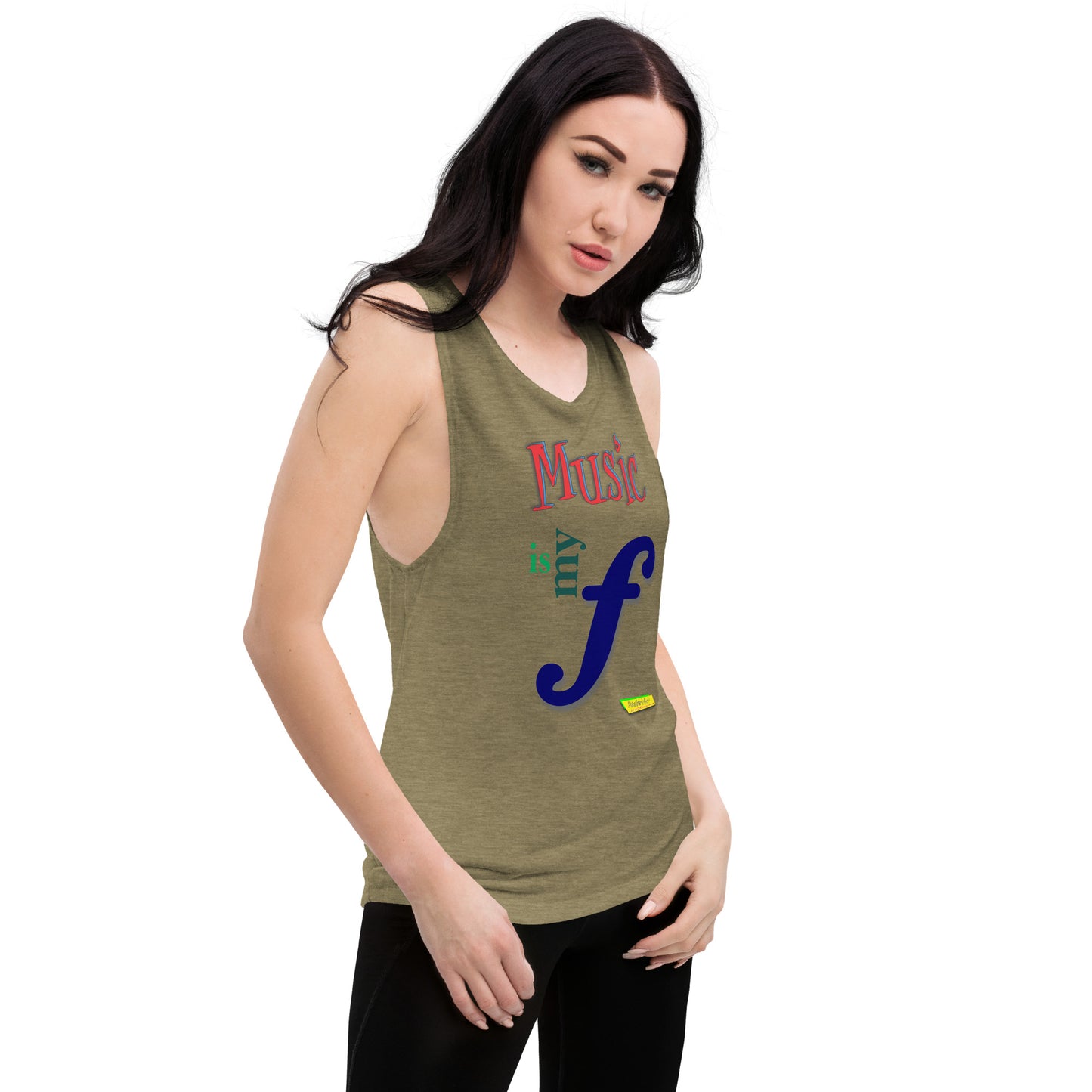 MUSIC IS MY F (FORTE)  |  Women's Muscle Tank Top