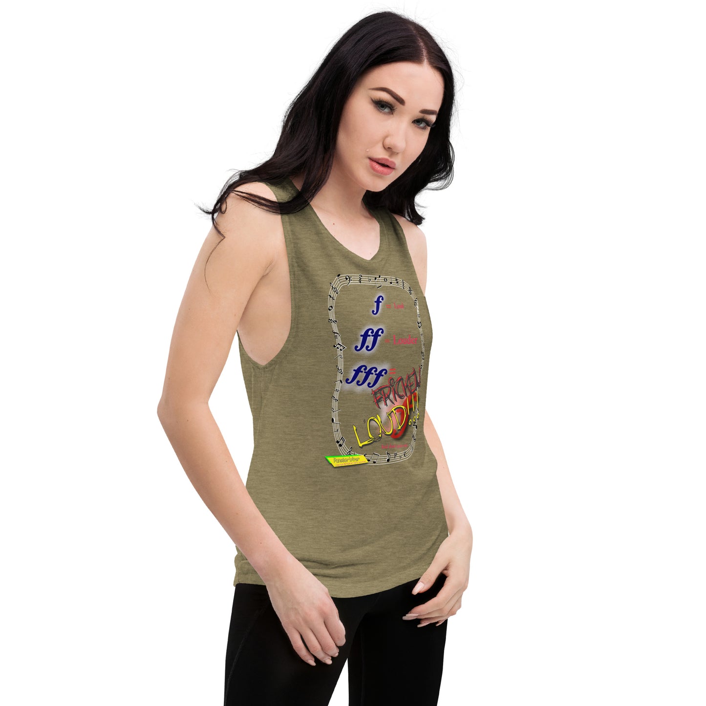 Triple Forte (FFF)-FRICKEN LOUD  |  Women's Muscle Tank Top