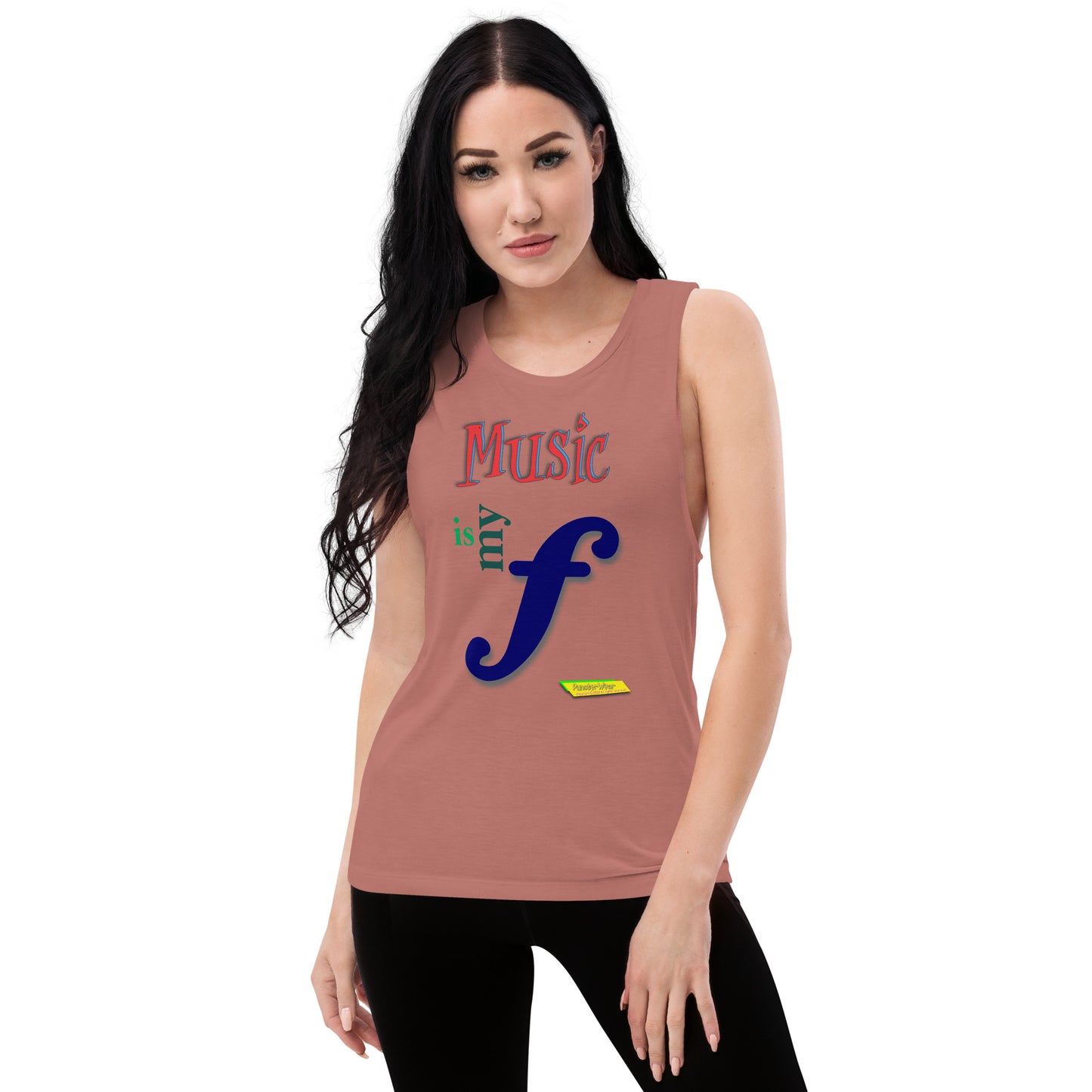 MUSIC IS MY F (FORTE)  |  Women's Muscle Tank Top