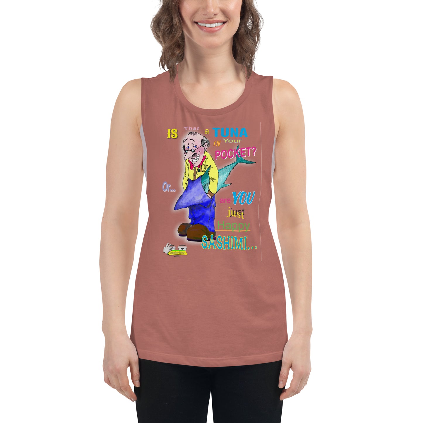 HAPPY SASHIMI  |  Women's Muscle Tank Top