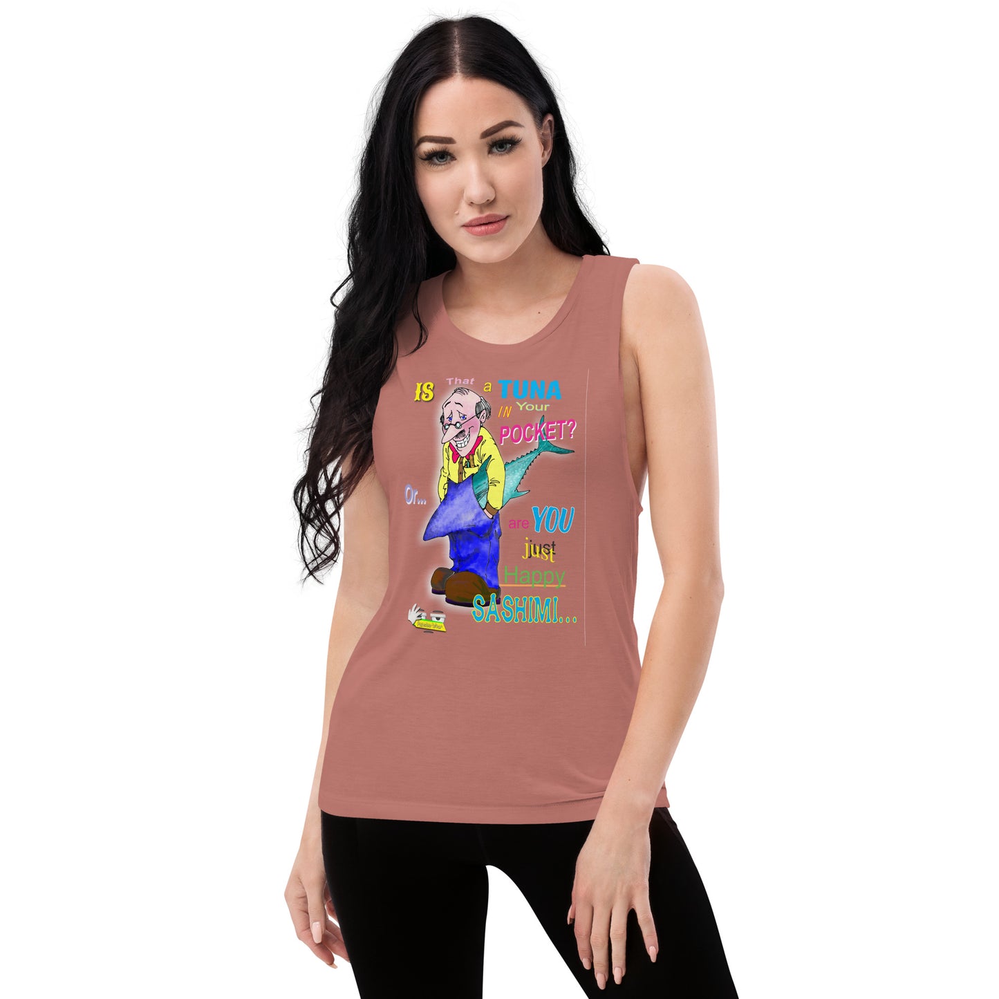 HAPPY SASHIMI  |  Women's Muscle Tank Top