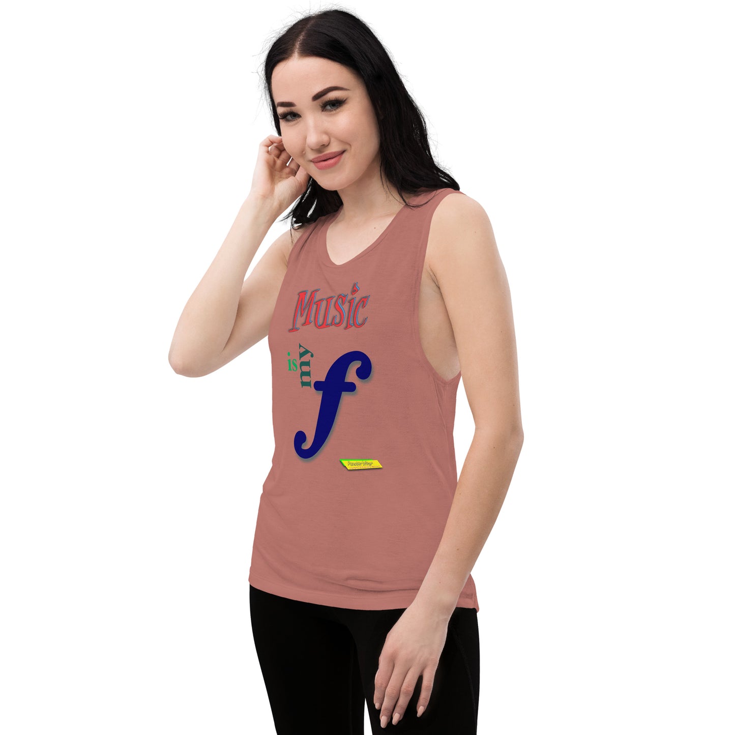 MUSIC IS MY F (FORTE)  |  Women's Muscle Tank Top