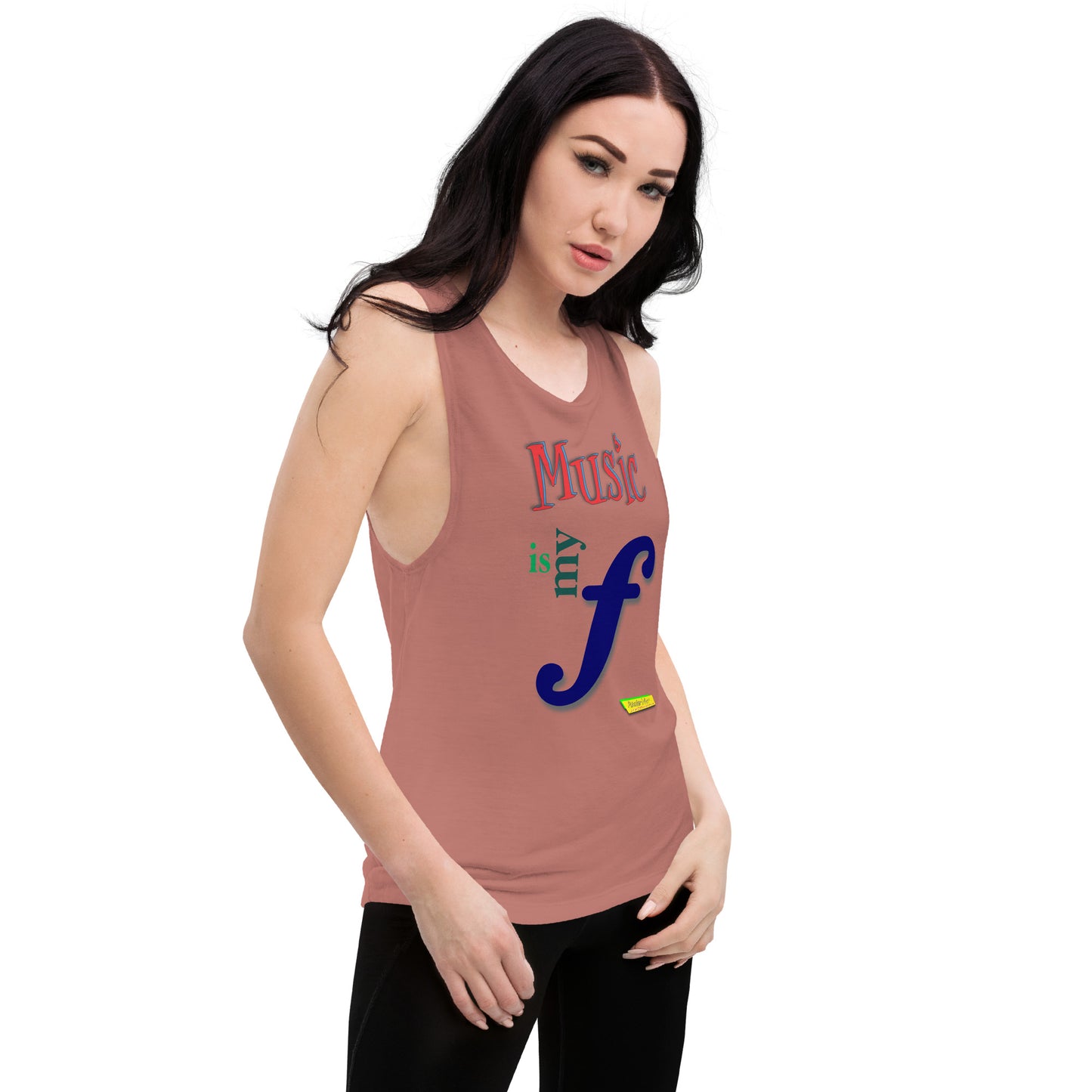 MUSIC IS MY F (FORTE)  |  Women's Muscle Tank Top