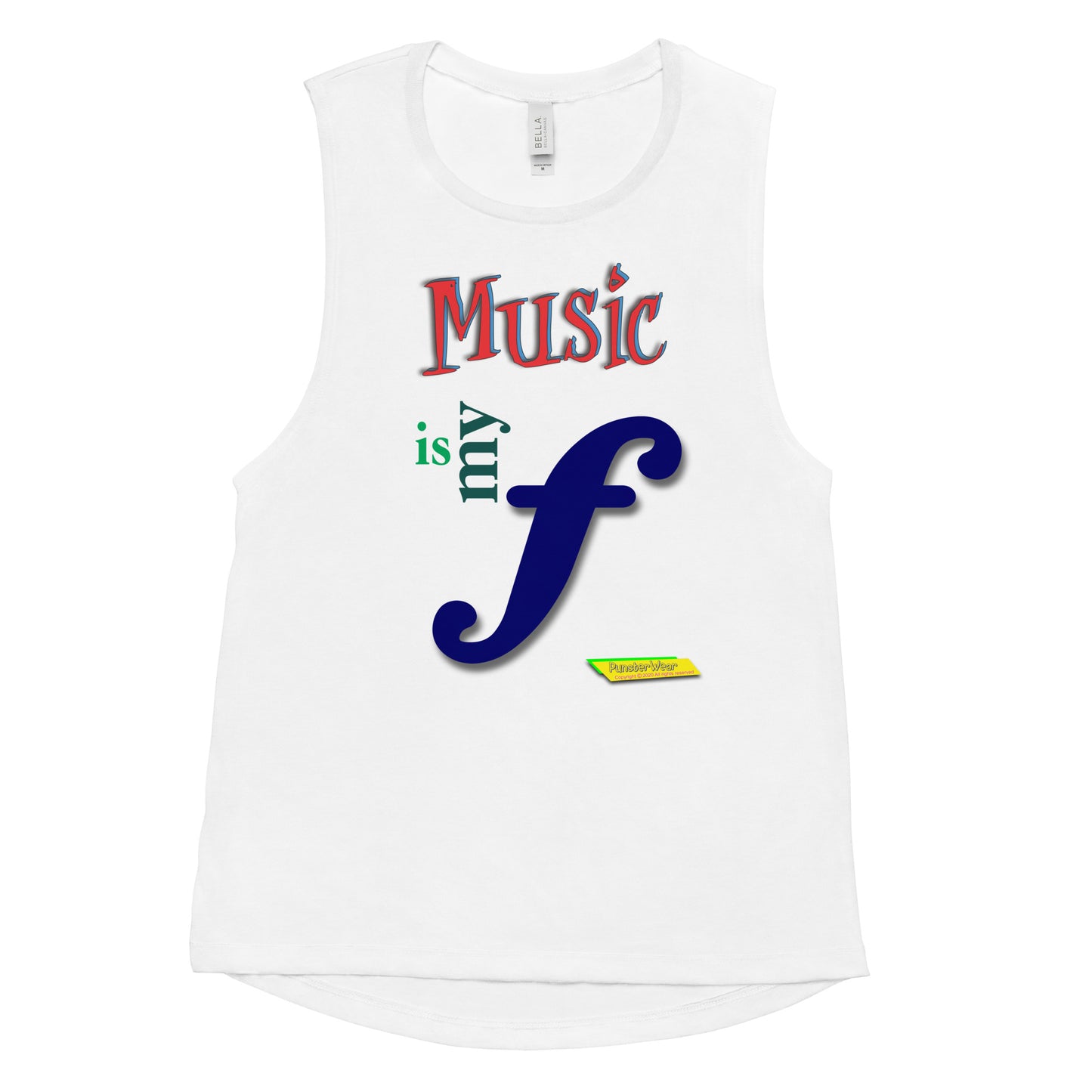 MUSIC IS MY F (FORTE)  |  Women's Muscle Tank Top