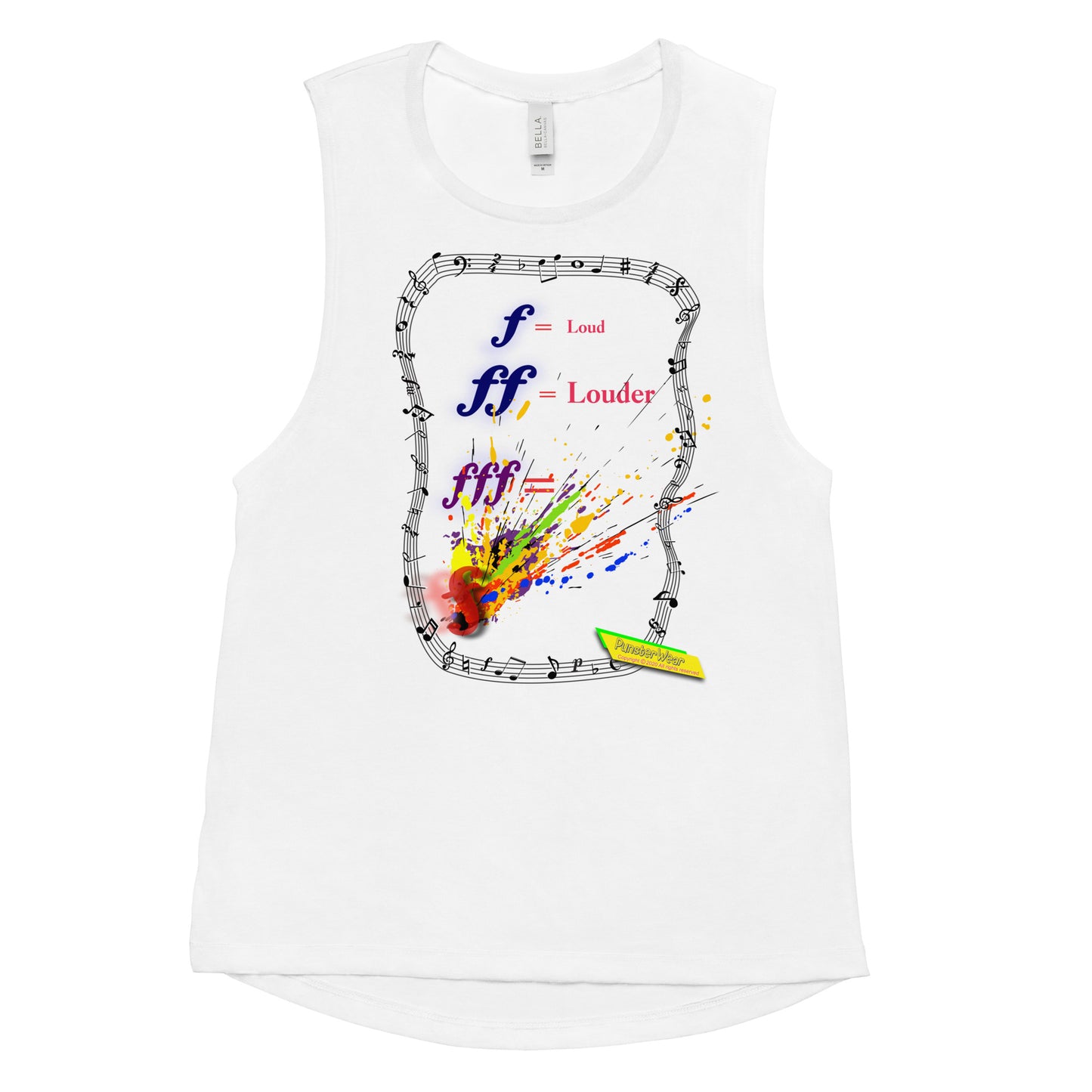 Triple Forte (FFF)-SPLAT  |  Women's Muscle Tank Top