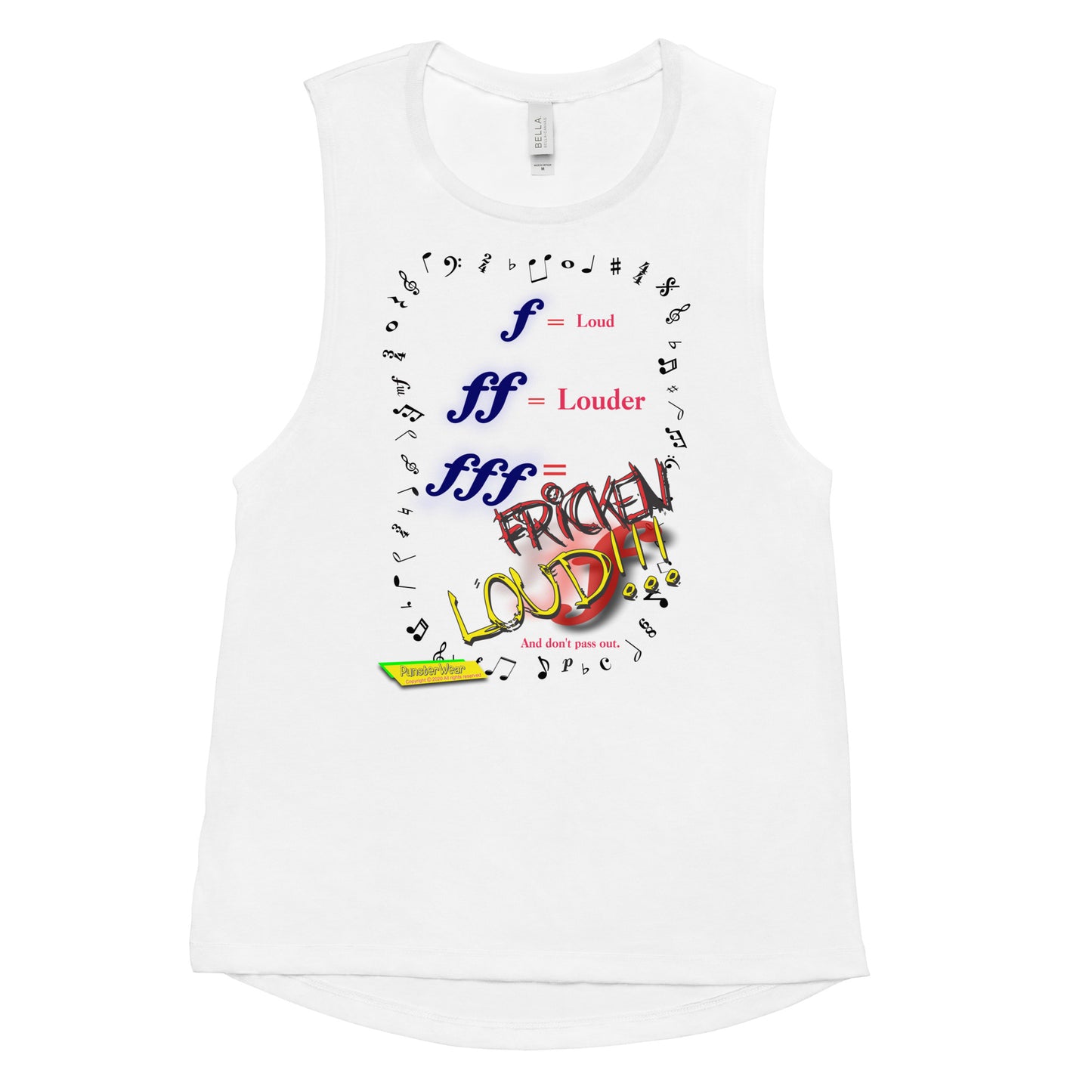 Triple Forte (FFF)-FRICKEN LOUD  |  Women's Muscle Tank Top