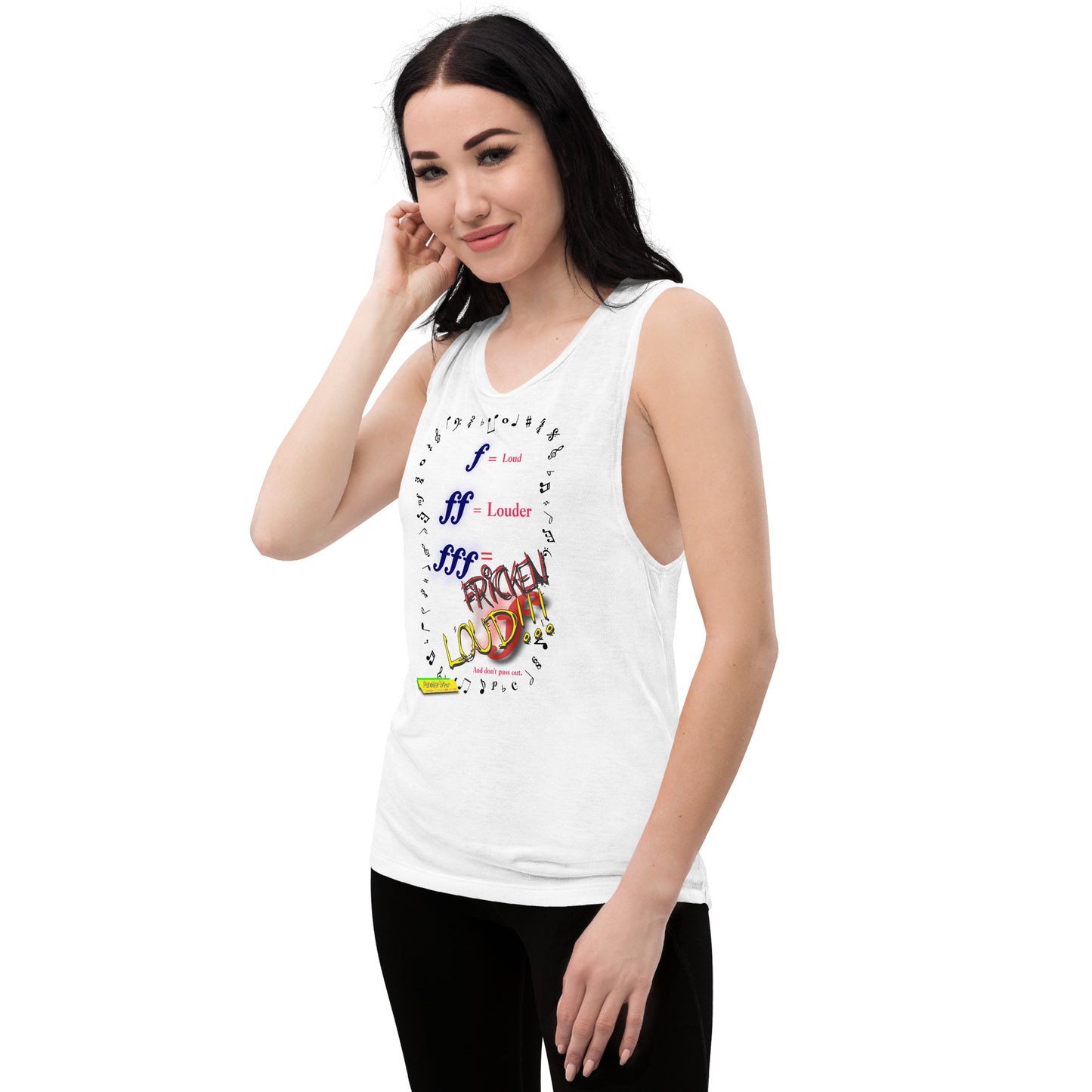 Triple Forte (FFF)-FRICKEN LOUD  |  Women's Muscle Tank Top