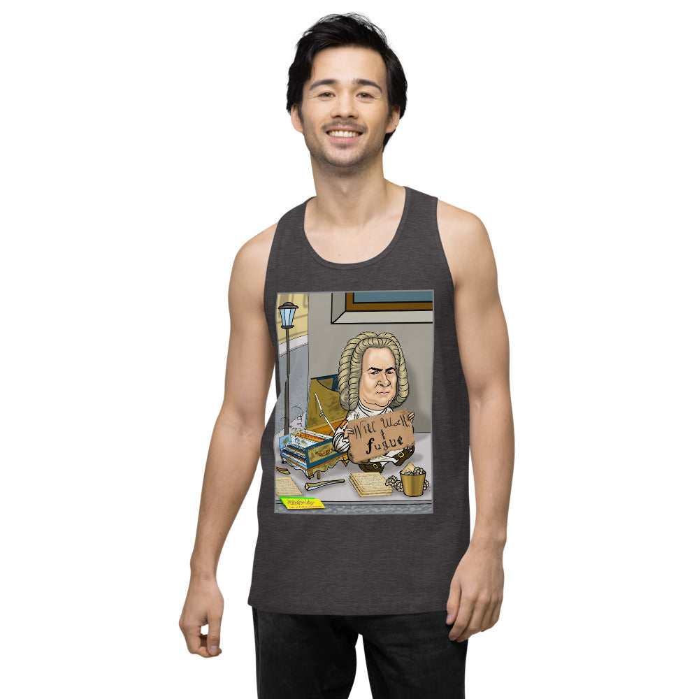 WILL WORK FOR FUGUE   |   Men's Premium Tank Top