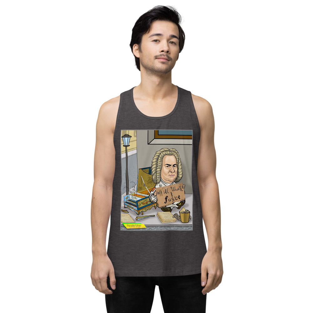 WILL WORK FOR FUGUE   |   Men's Premium Tank Top