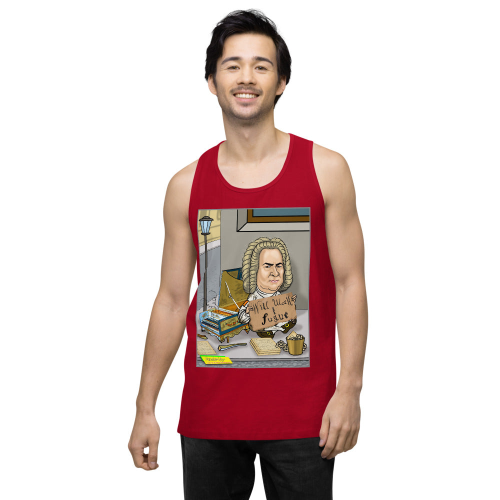 WILL WORK FOR FUGUE   |   Men's Premium Tank Top