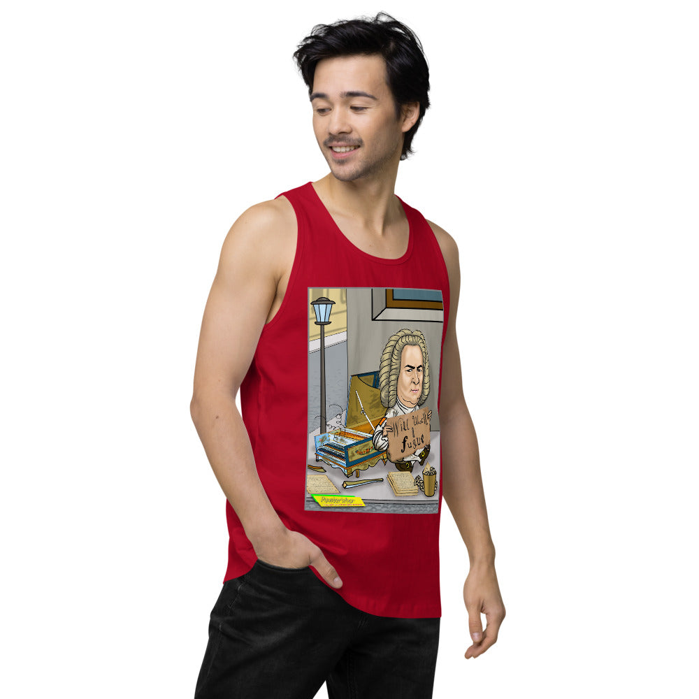 WILL WORK FOR FUGUE   |   Men's Premium Tank Top