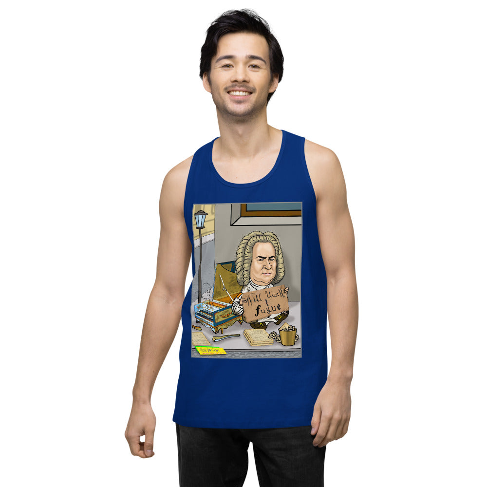 WILL WORK FOR FUGUE   |   Men's Premium Tank Top