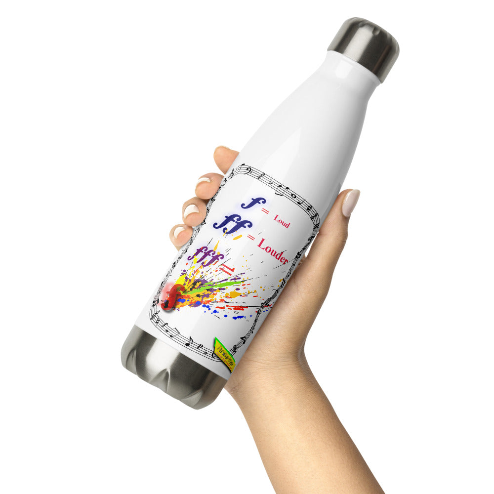 Triple Forte (FFF) – SPLAT  |   Stainless Steel Water Bottle, 17oz