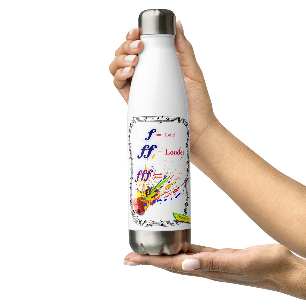 Triple Forte (FFF) – SPLAT  |   Stainless Steel Water Bottle, 17oz