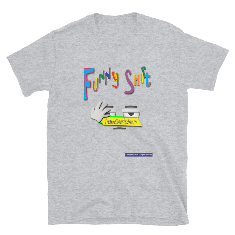 PunsterWear Funny Shi(r)t Logo (Top)   |   Unisex Basic Softstyle Short-Sleeve Crew Neck T-Shirt