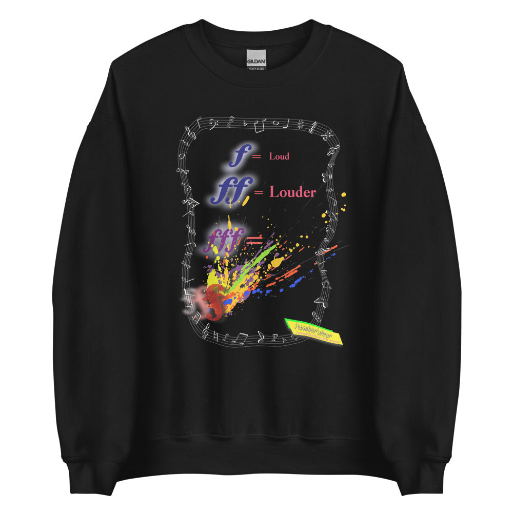 Triple Forte (FFF) – SPLAT  |   Unisex Crew Neck Sweatshirt