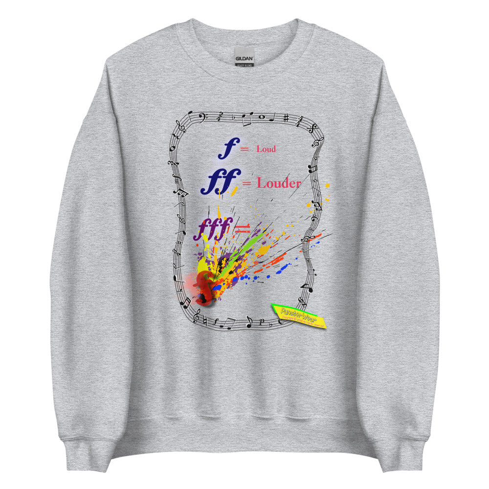 Triple Forte (FFF) – SPLAT  |   Unisex Crew Neck Sweatshirt