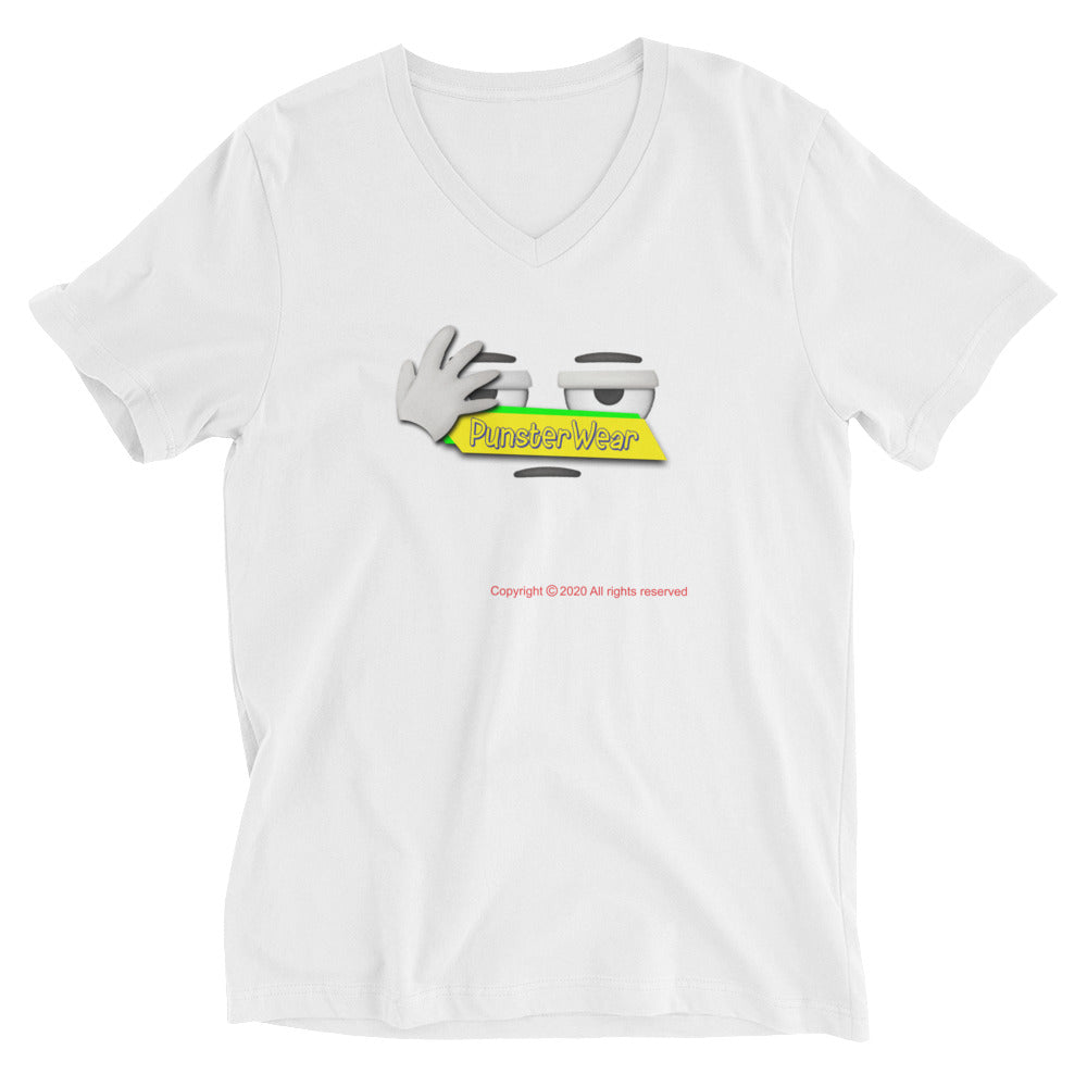 PunsterWear Logo  |  Unisex Short Sleeve V-Neck T-Shirt